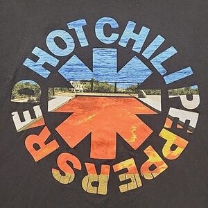 Red Hot Chili Peppers Band Black T-Shirt Mens Sz 2XL Californication Asterisk